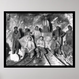 Póster Gold Miners in South Africa 1904