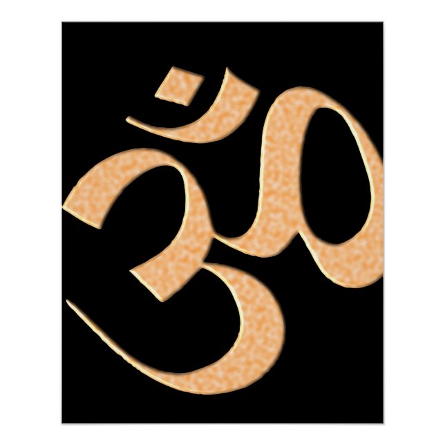 Póster Gold Om  (Frente)