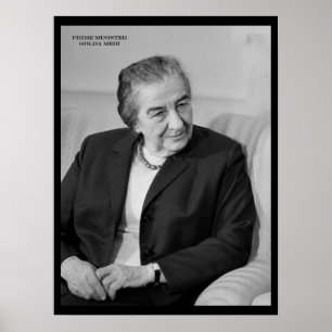Poster Golda Meir, Primeiro-Ministro israelita