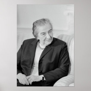 Poster Golda Meir - Primeiro-Ministro israelita