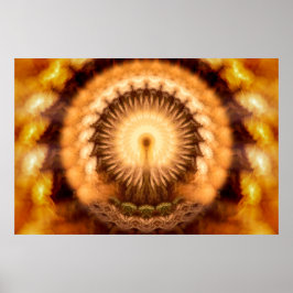 Poster Golden Amber Divine Emanation Mandala