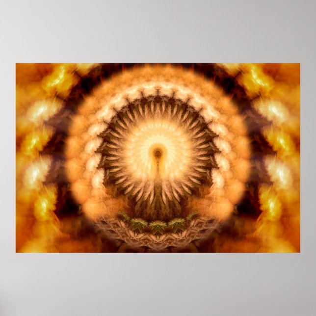 Poster Golden Amber Divine Emanation Mandala (Frente)