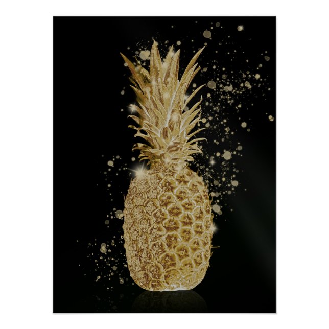 Póster Golden Ananas (Frente)