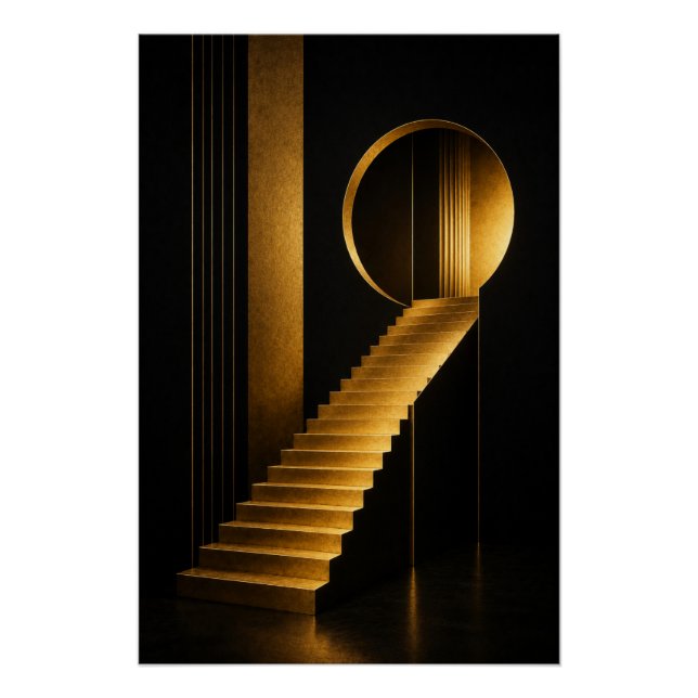 Póster Golden Ascension Wall Art Poster (Frente)