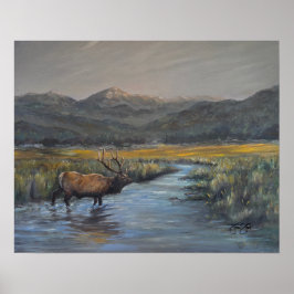 Poster Golden Elk