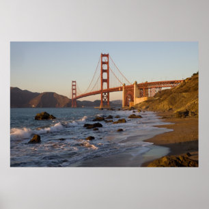 Póster Golden Gate Bridge from Baker Beach