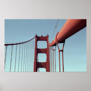 Póster Golden gate bridge original, foto de San Francisco