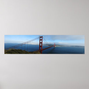 Poster Golden gate bridge panorâmico