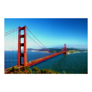 Póster Golden gate bridge - San Francisco