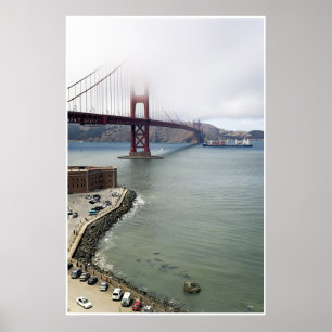 Póster Golden gate bridge, San Francisco