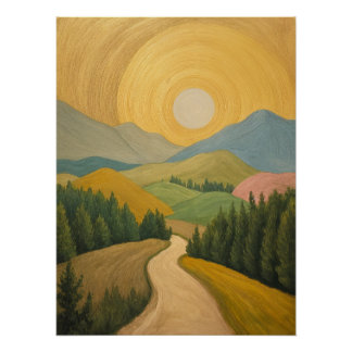 Póster Golden Horizon Trail