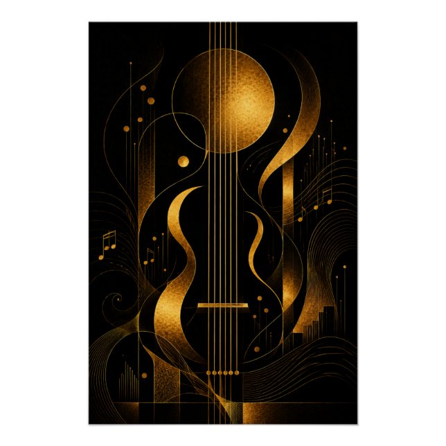 Póster Golden Melody Art Poster (Frente)
