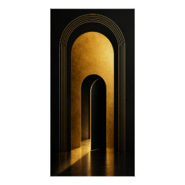 Póster Golden Portal Wall Art Poster