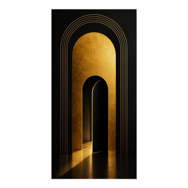 Póster Golden Portal Wall Art Poster (Frente)