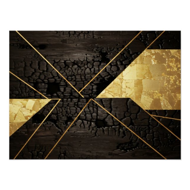 Póster Golden Rebirth: Elegant Art from Chaos (Frente)