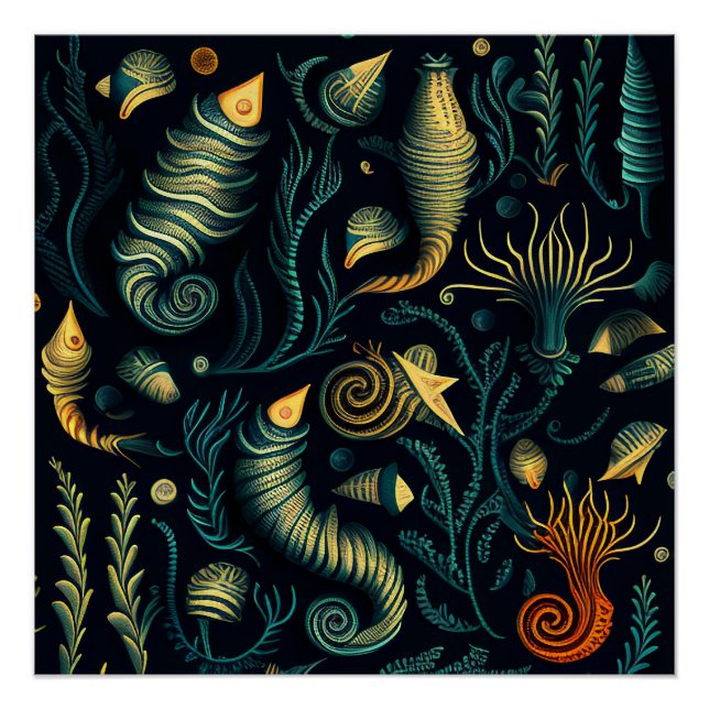 Póster Golden Reefs (Frente)