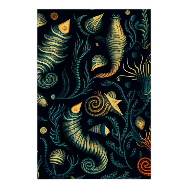 Póster Golden Reefs (Frente)
