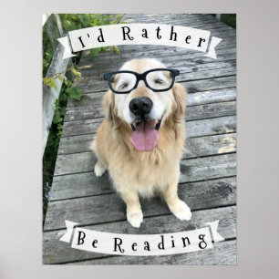 Poster Golden retriever eu preferencialmente estaria