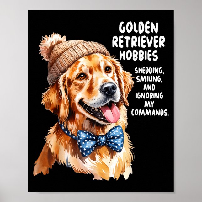 Poster Golden Retriever Outfit Idea For Women &amp; Retri (Frente)