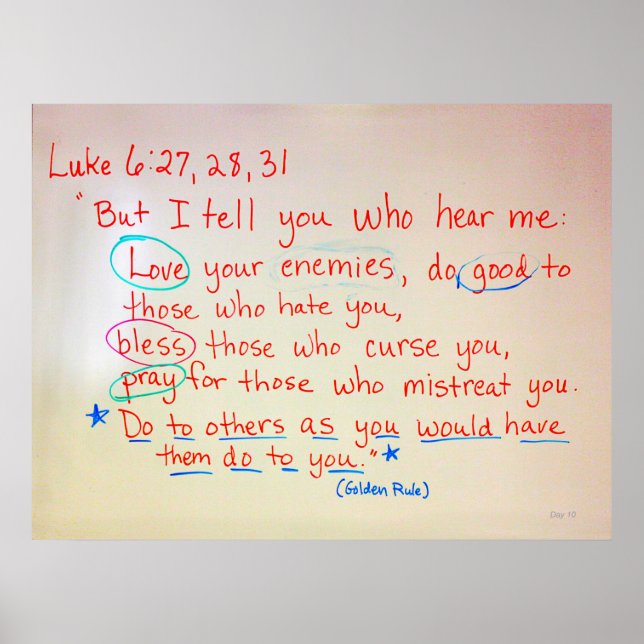 Póster Golden Rule (Frente)