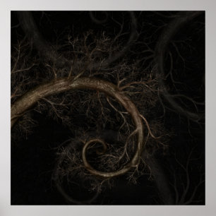 Poster Golden Spiral Tree #1