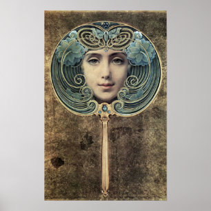 Poster Goldenem Grund do auf de Fächer por Louis Welden