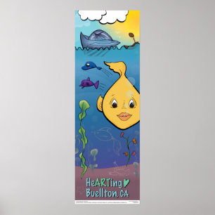 Poster - Goldie Fish - Buellton.Art