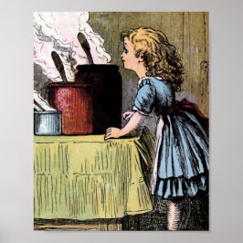Póster Goldilocks Encontra a Ilustração Vintage de Comida