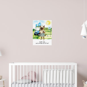 Poster Goleador está no green para amantes de gato siamês
