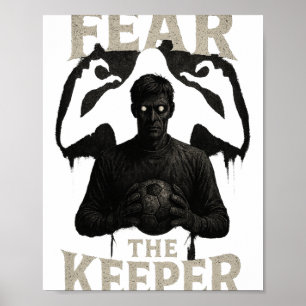 Poster Goleiro de Futebol Assustador Horror Medo O Guardi