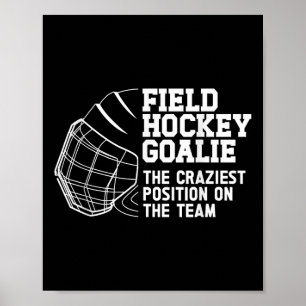 Poster Goleiro de hóquei de campo engraçado Goleiro de hó