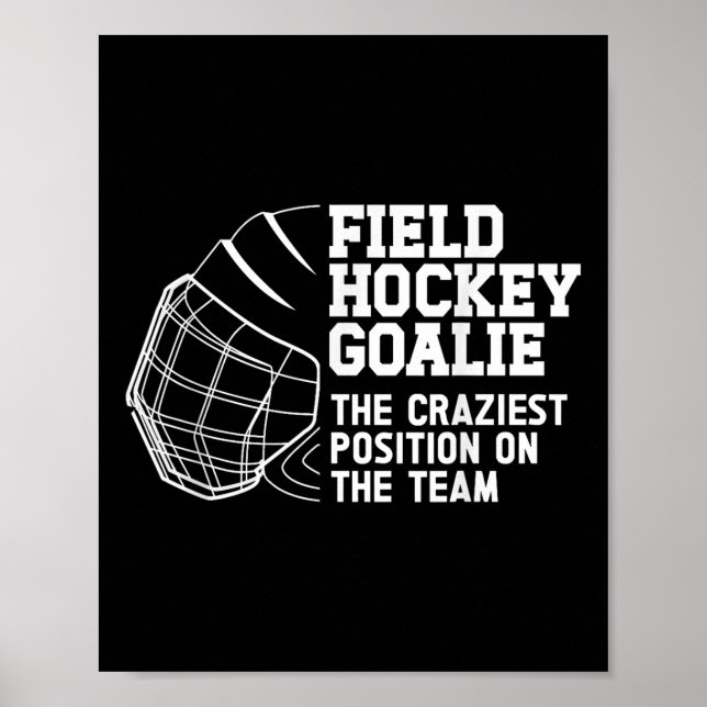 Poster Goleiro de hóquei de campo engraçado Goleiro de hó (Frente)