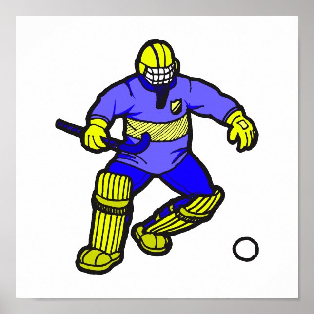 Poster Goleiro de Hóquei em Campo (Frente)