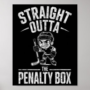 Poster Goleiro de Hóquei no Gelo Menino Straight Outta Th