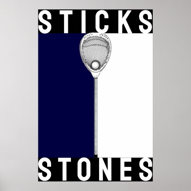 Poster Goleiro de Lacrosse (Frente)