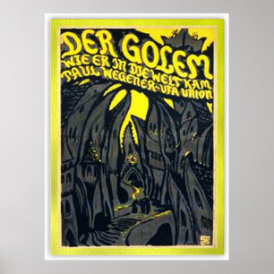 Póster Golem de Der, wie er no kam de Die Welt