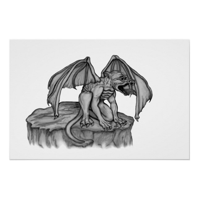 Póster Golem Gargoyle (Frente)