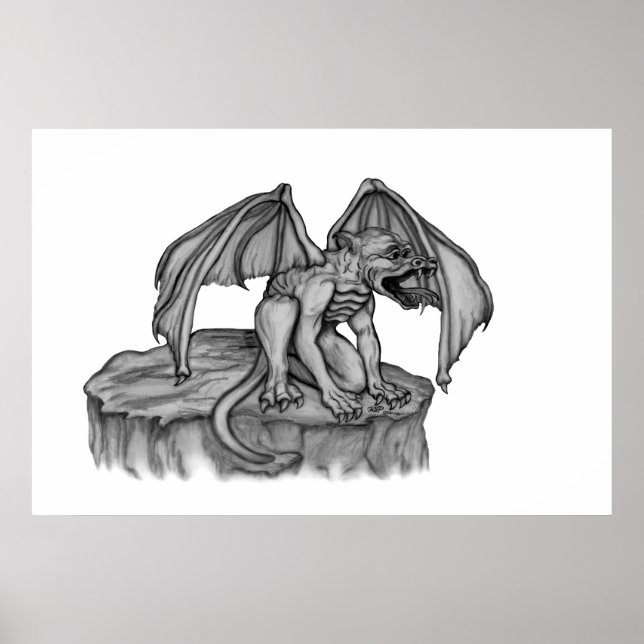 Poster Golem Gargoyle (Frente)