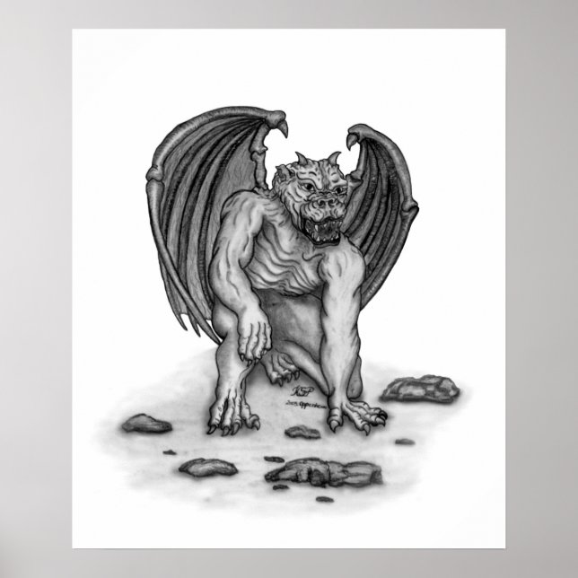 Poster Golem Gargoyle (Frente)