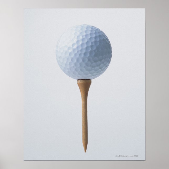 Póster Golf Ball and Tee (Frente)