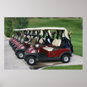 Poster Golf Carts