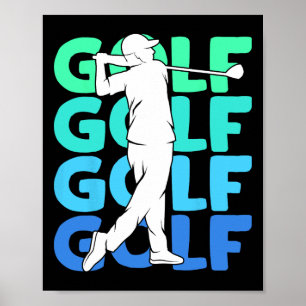 Poster Golf Club Golfing Golfer Kids Men 2