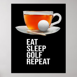 Poster Golf Coma Dormir Golfe Repetir