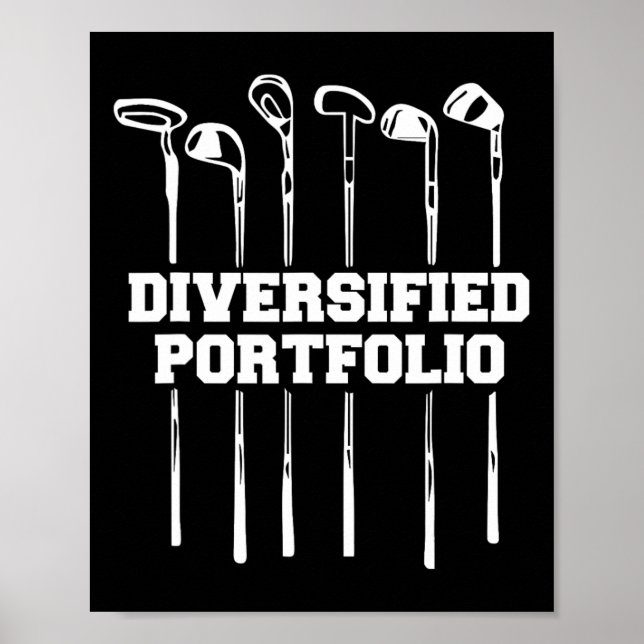 Poster Golf de Carteira Diversificado (Frente)