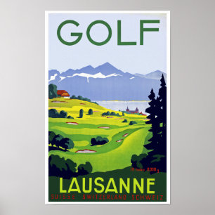 Poster Golf ~ Lausanne