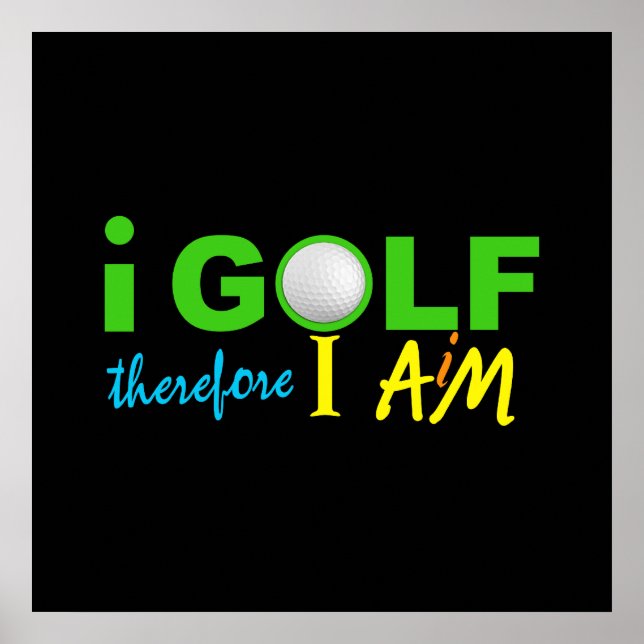Poster GOLF - personalize! (Frente)