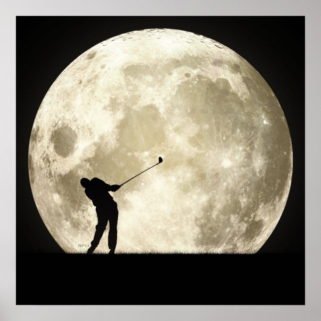 Póster Golfe À Noite (Frente)