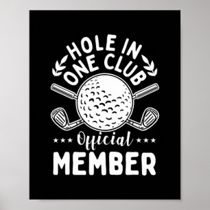 Poster Golfe Buraco num Clube Golfe Golfer Golfing