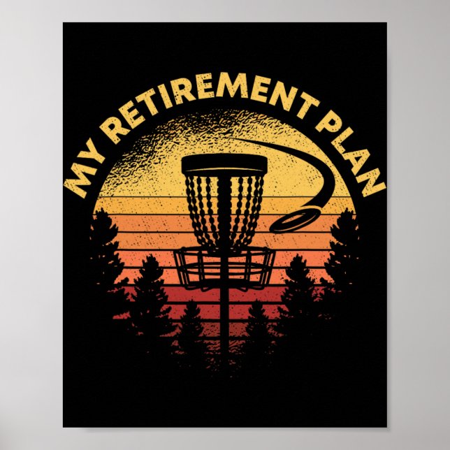 Poster Golfe de Disco Meu Plano de Aposentadoria Presente (Frente)