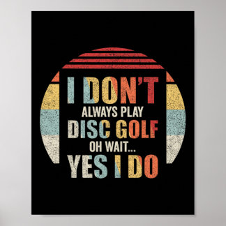 Poster Golfe de Disco Retro Vintage